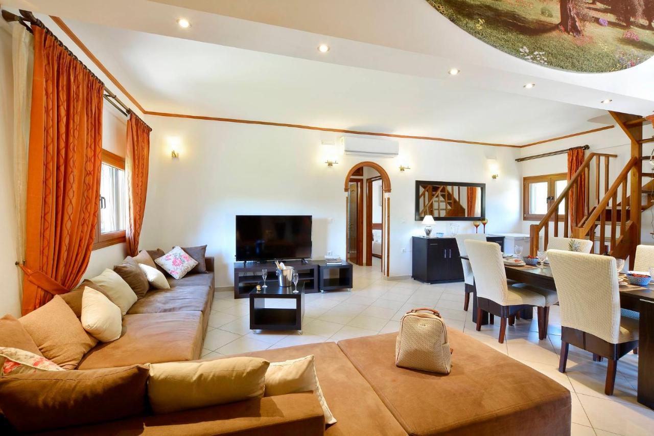 La Casa Del Sole Villa Halikounas Bagian luar foto